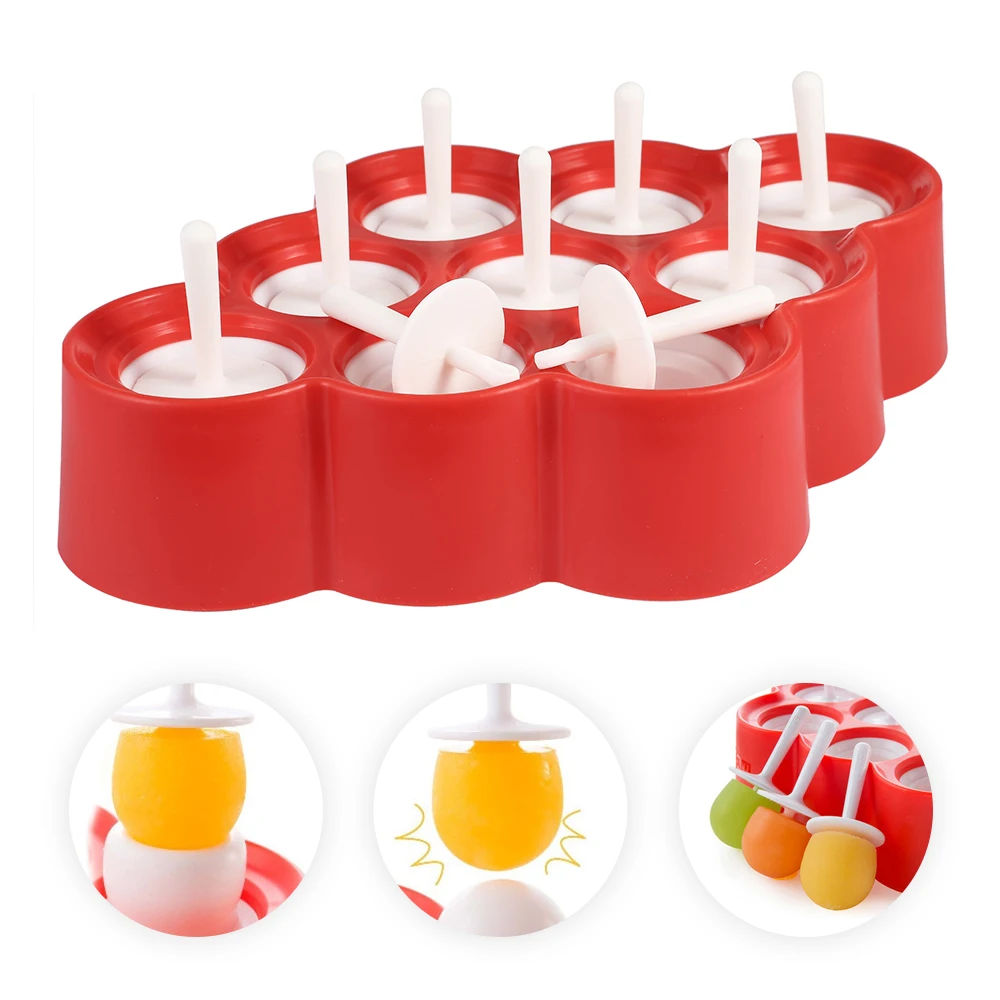 Милые силиконовые мини формы для мороженого форма с 9 наклейками мороженого|ice