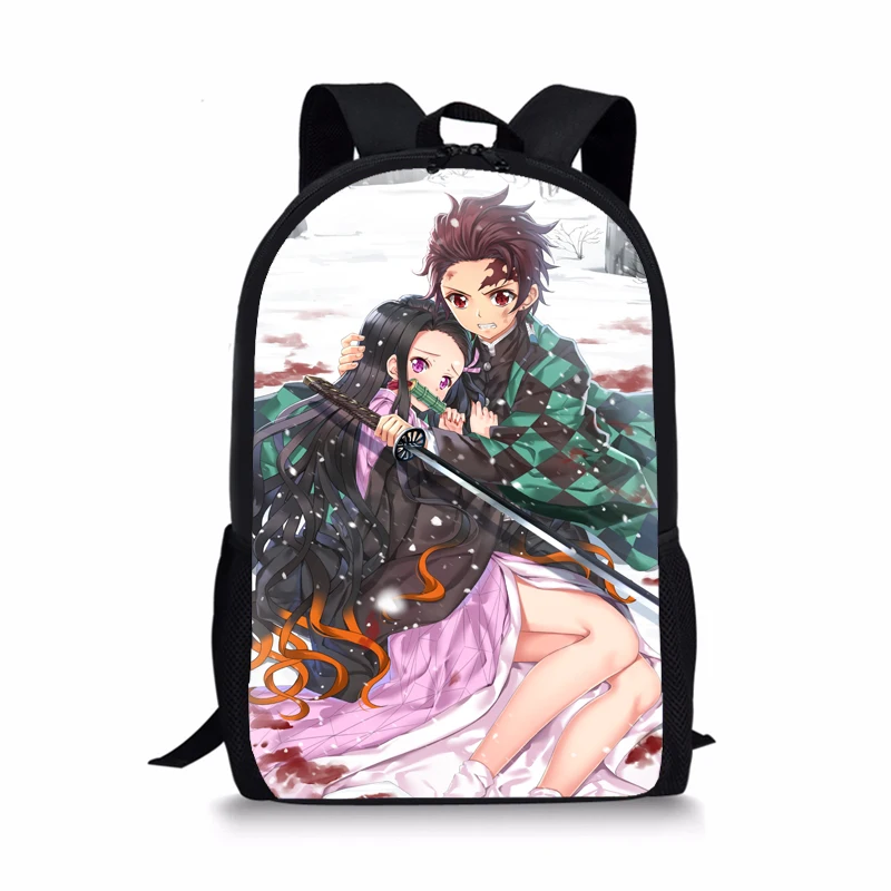 Рюкзак Kimetsu no Yaiba для девочек и мальчиков подростков школьный рюкзак дорожная
