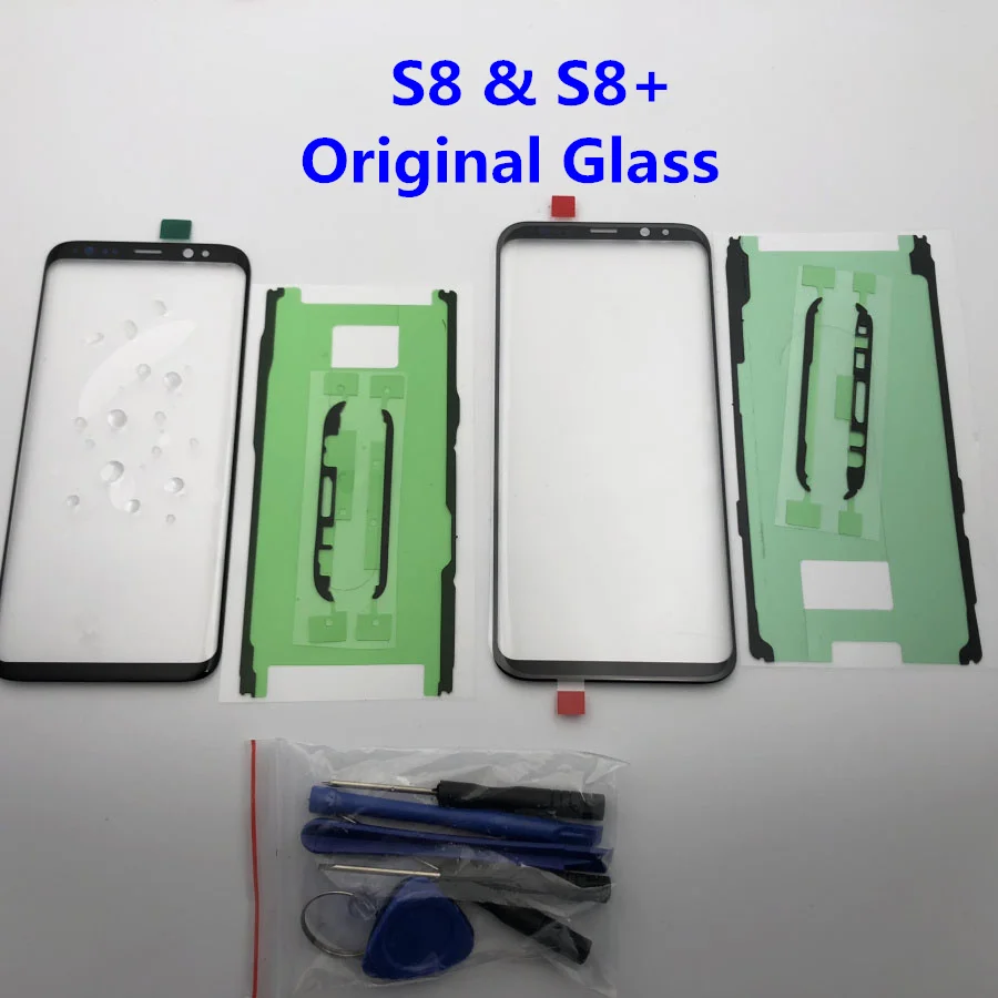 Сменное внешнее стекло для Samsung Galaxy S8 G950 plus S9 + ЖК дисплей сенсорный экран Переднее