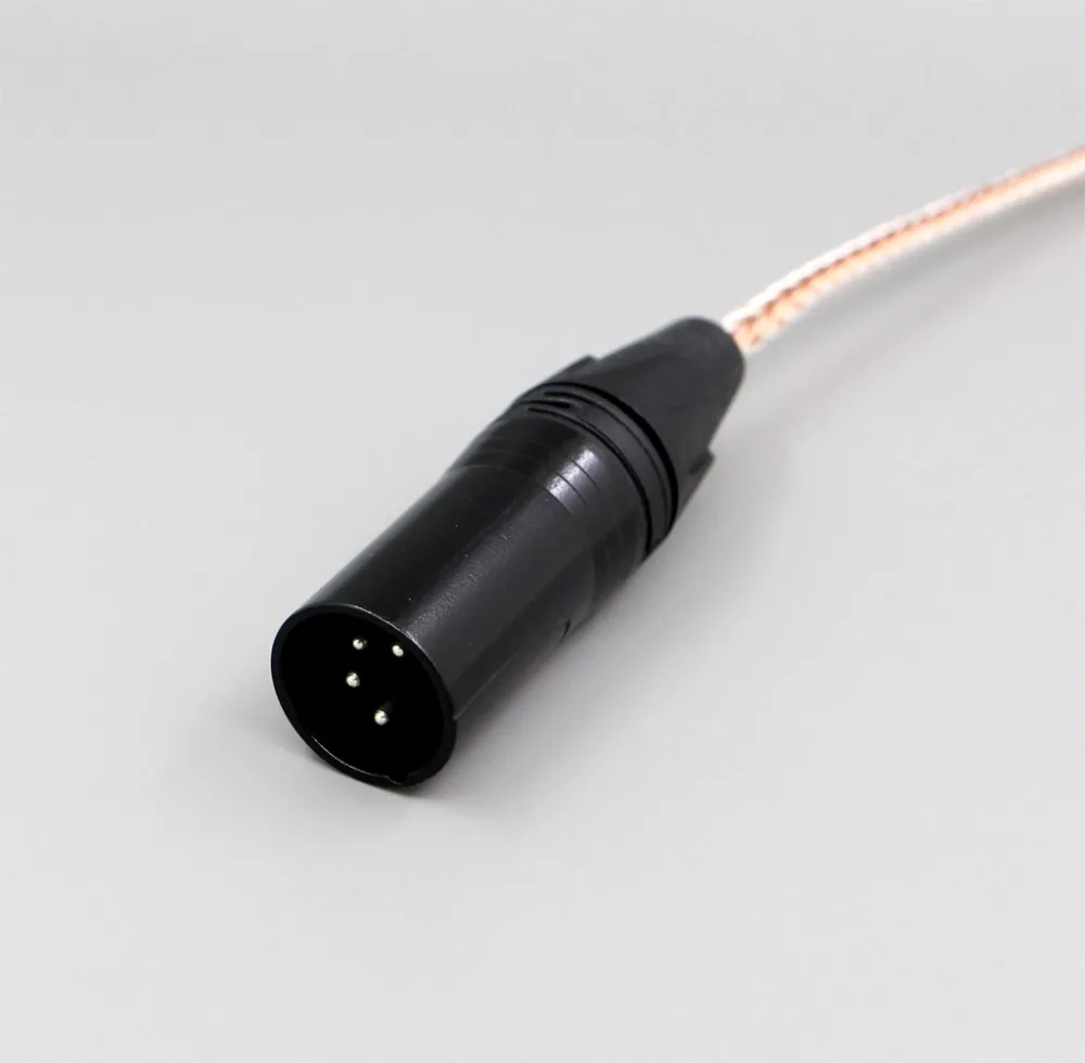 LN006394 3,5 мм 2,5 мм 4,4 мм XLR сбалансированный 16 ядер OCC посеребренный кабель для Audio-Technica ATH-ADX5000 ATH-MSR7b 770H 990H A2DC