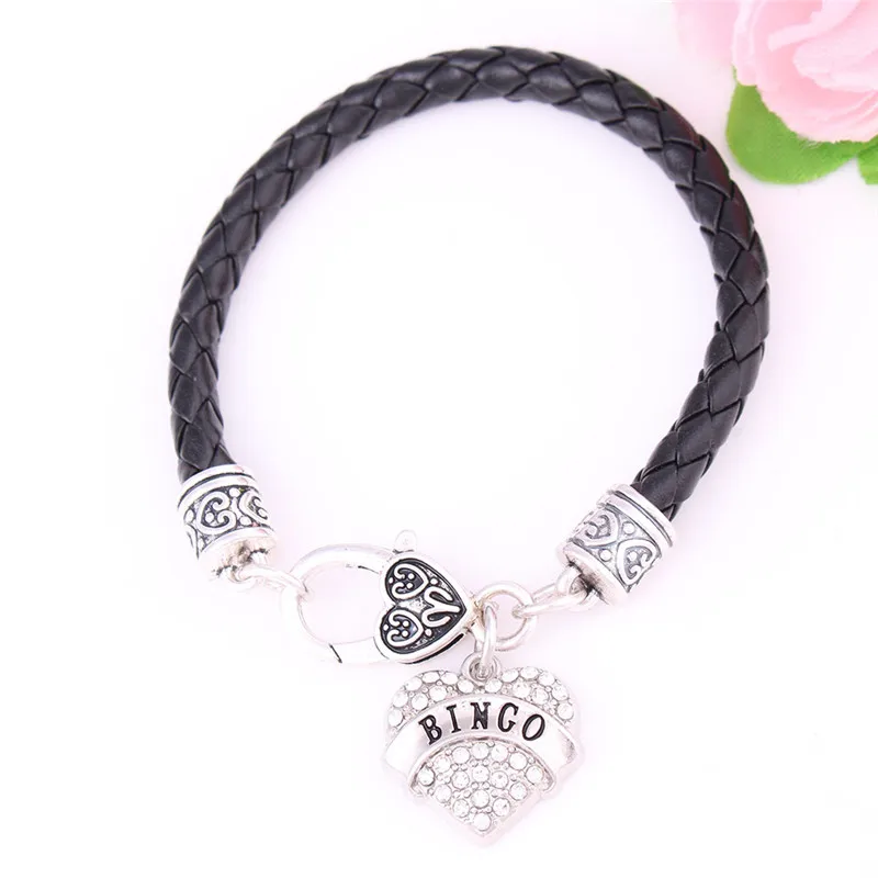 Модные женские ювелирные изделия модная подвеска в форме буквы бинго с сердечком