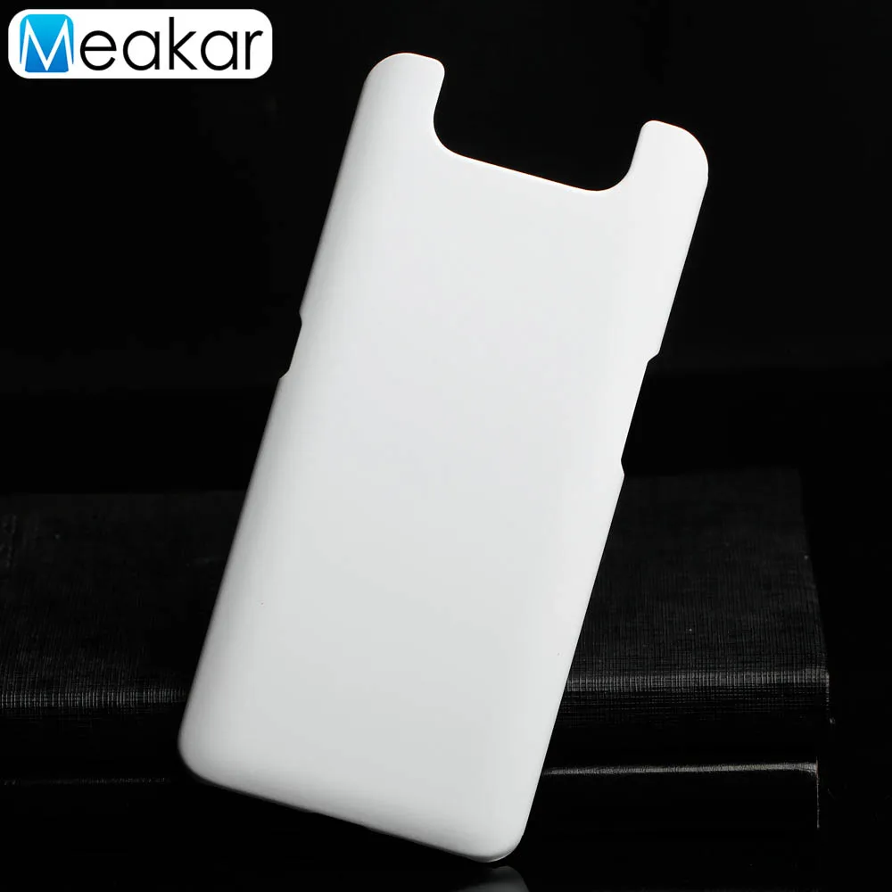 White Пластик Coque 6.7For samsung Galaxy A80 чехол для samsung Galaxy A80 A90 SM-A805F SM A805F телефона чехол-лента на заднюю панель - Цвет: White