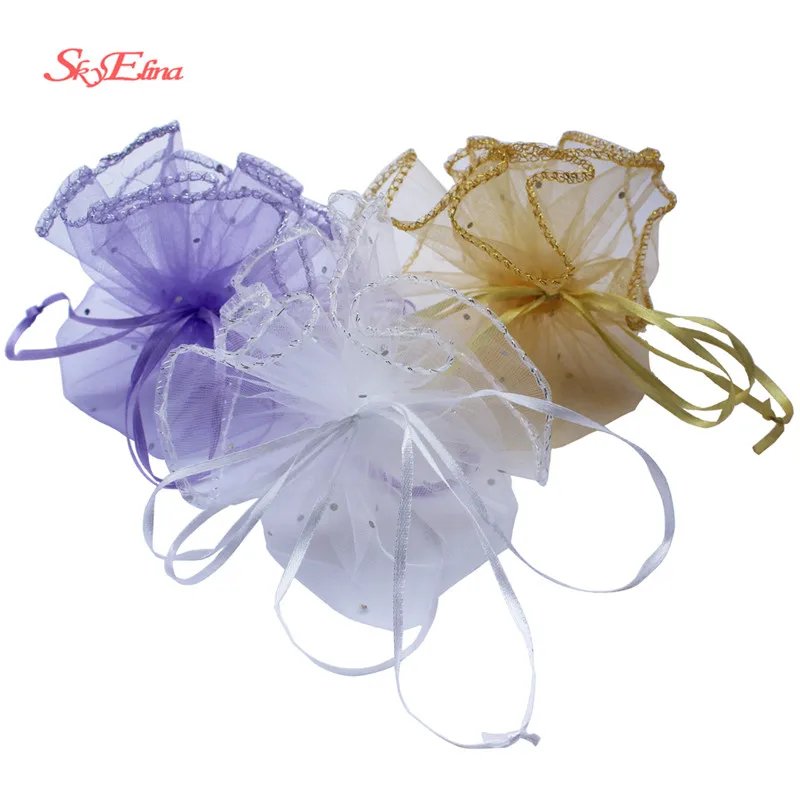 26cm/35cm 1000pcs/lot Jewelry Packaging Display Drawable Organza Bags Gift Pouches Packing DIY Wedding Supplies 5z | Дом и сад