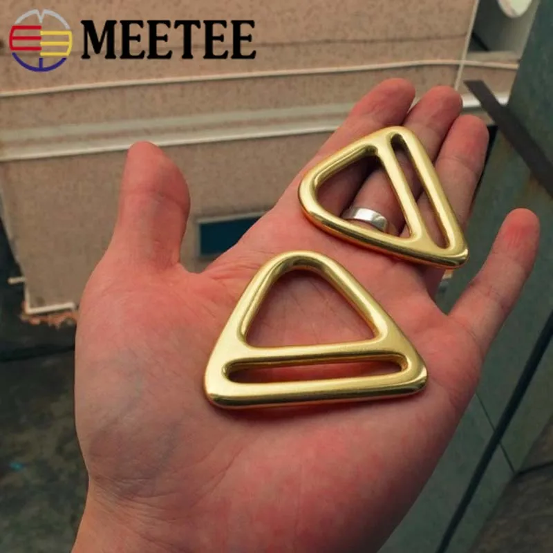Meetee кольцо из чистой меди, размер 45 мм, латунная пряжка для ремня для одежды, соединительные крючки, аксессуары для самостоятельной сборки AP663
