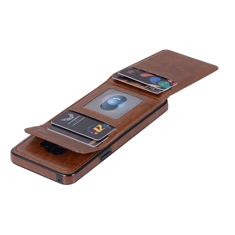 Luxury Flip Case for Galaxy S9 S8 S7 Plus Stand Magnetic Leather Wallet Note 9 8 Credit Card Holder Slot Shell |