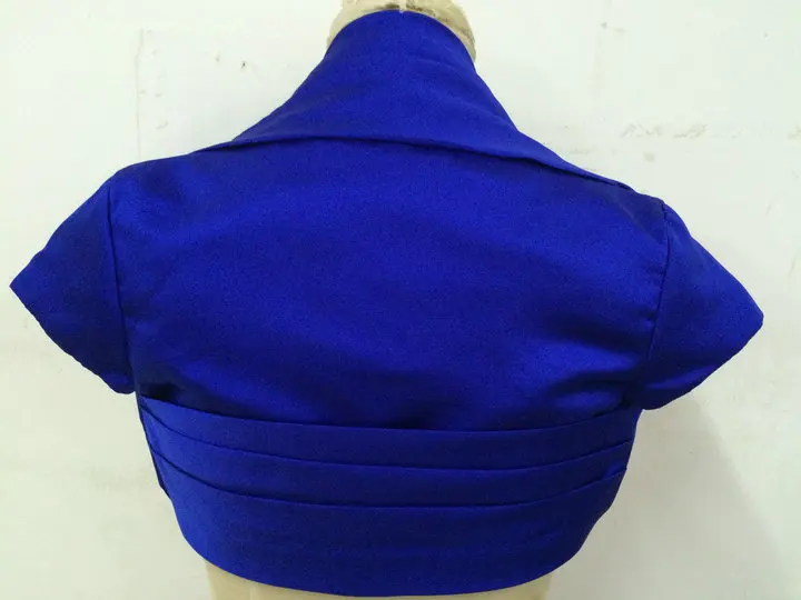 Свадебная Куртка болеро для Королевского синего цвета свадебной вечеринки