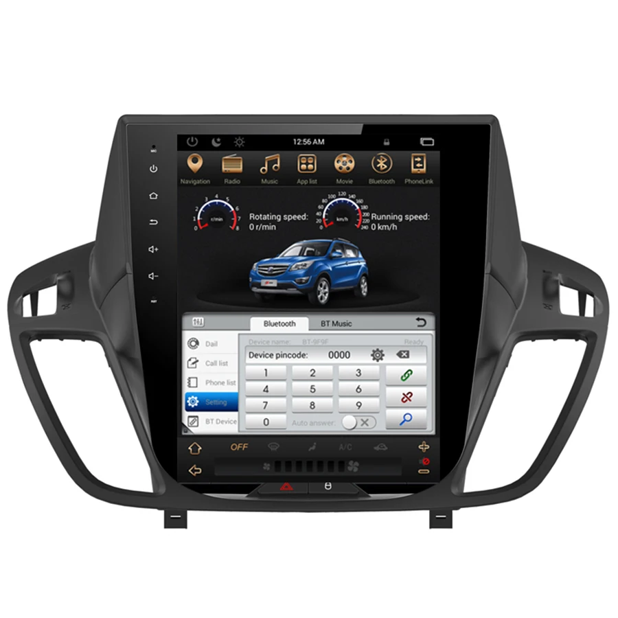 Asvegen Tesla Style 10 4 дюймов Android 6 0 четырехъядерный автомобильный мультимедийный DVD
