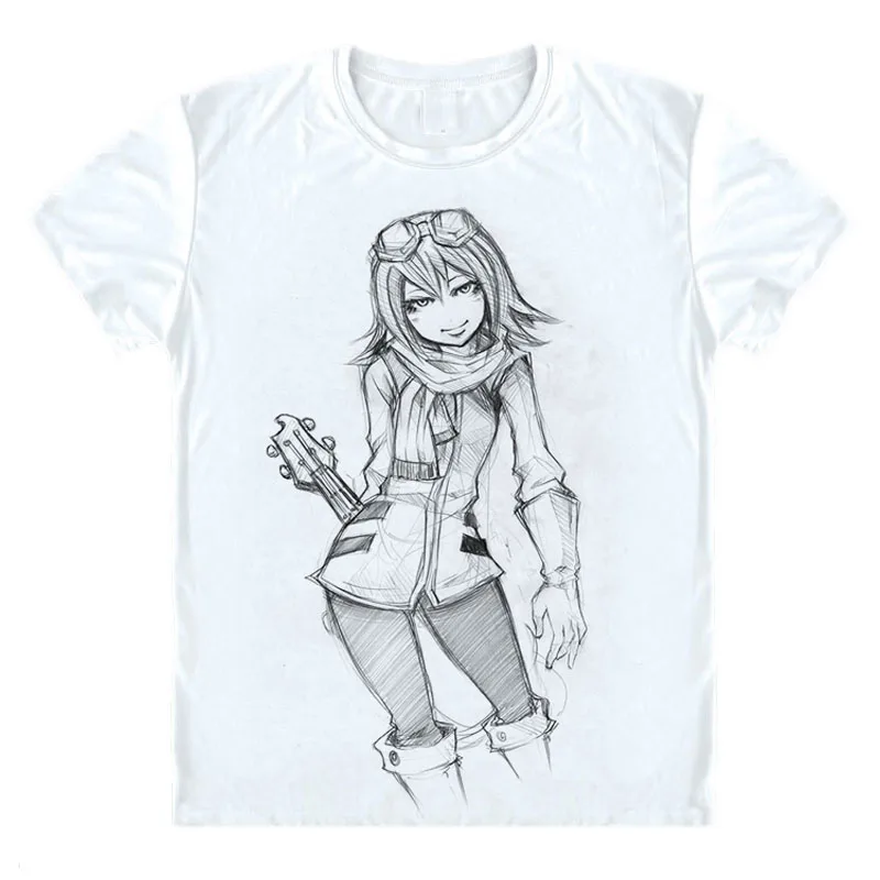 Аниме Fooly овевает футболка FLCL Наота Mamimi мультфильм короткий рукав футболка уникальный дизайн прекрасный влюбленных Одежда - Цвет: 10