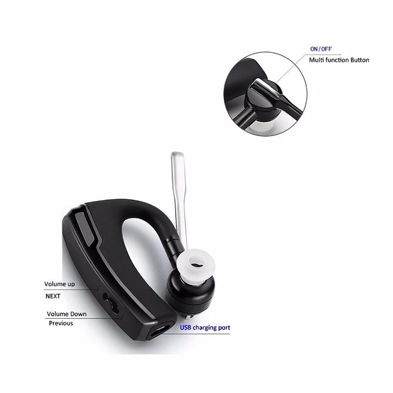 Новинка, K6, Bluetooth гарнитура, беспроводные наушники, наушники с микрофоном, 9 часов, время разговора, свободные руки, для вождения, для всех смартфонов