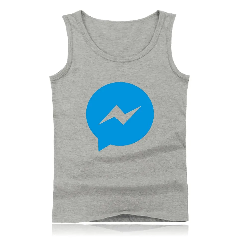 Лидер продаж забавная рубашка с логотипом в Фейсбуке мужские рубашки без рукавов