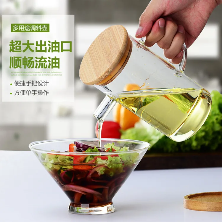 Стеклянная бутылка для масла японская Герметичная Бутылка кухонный бытовой