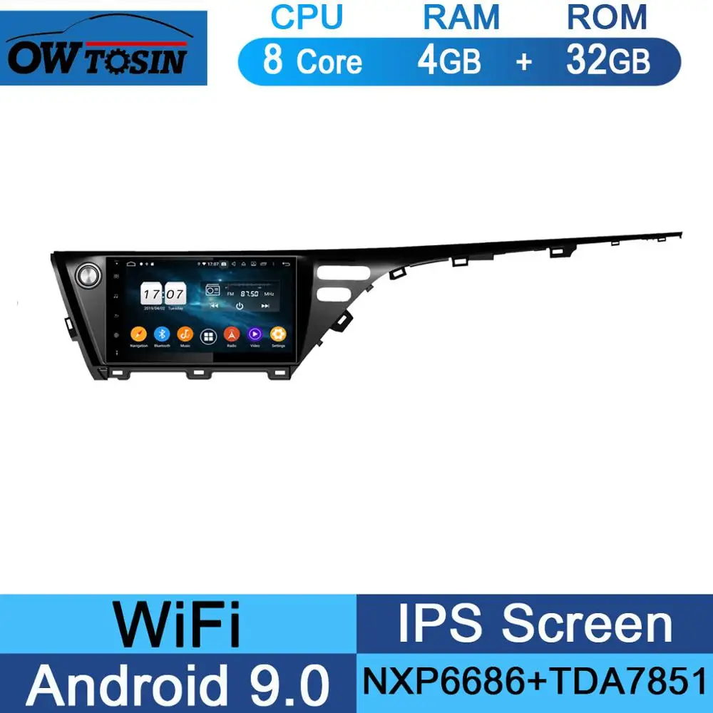 32G 10," ips 8 ядерный 4 Гб ОЗУ 64 Гб ПЗУ Android 9,0 Автомобильный DVD Радио gps Navi для TOYOTA CAMRY DSP CarPlay Parrot BT стерео - Цвет: 32G