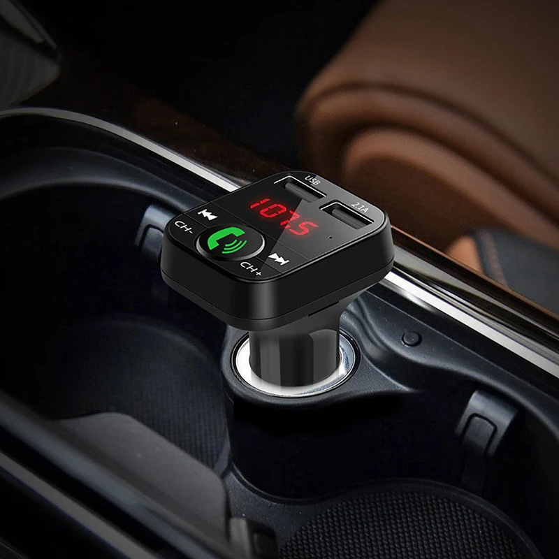 3 в 1 MP3-плеер для автомобиля 5 В/2.1A USB быстрая зарядка 16 Гб Handsfree Bluetooth 5,0 Автомобильный MP3-плеер с ЖК-экраном fm-передатчик зарядка