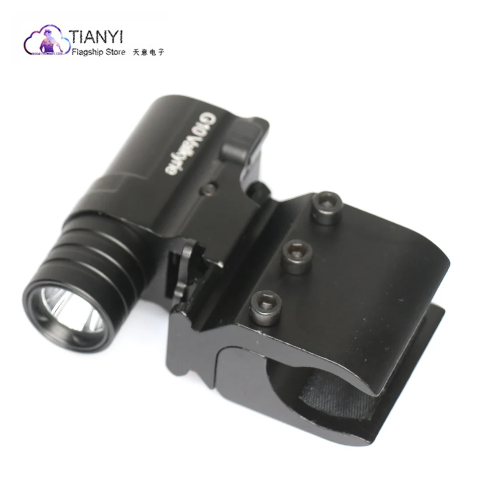 Cree XPL HI 1200lm фонарь светильник лампа с двойным переключателем индикатор питания пистолет тактический пистолет фонарь из алюминиевого сплава крепление для пистолета 17-30 мм