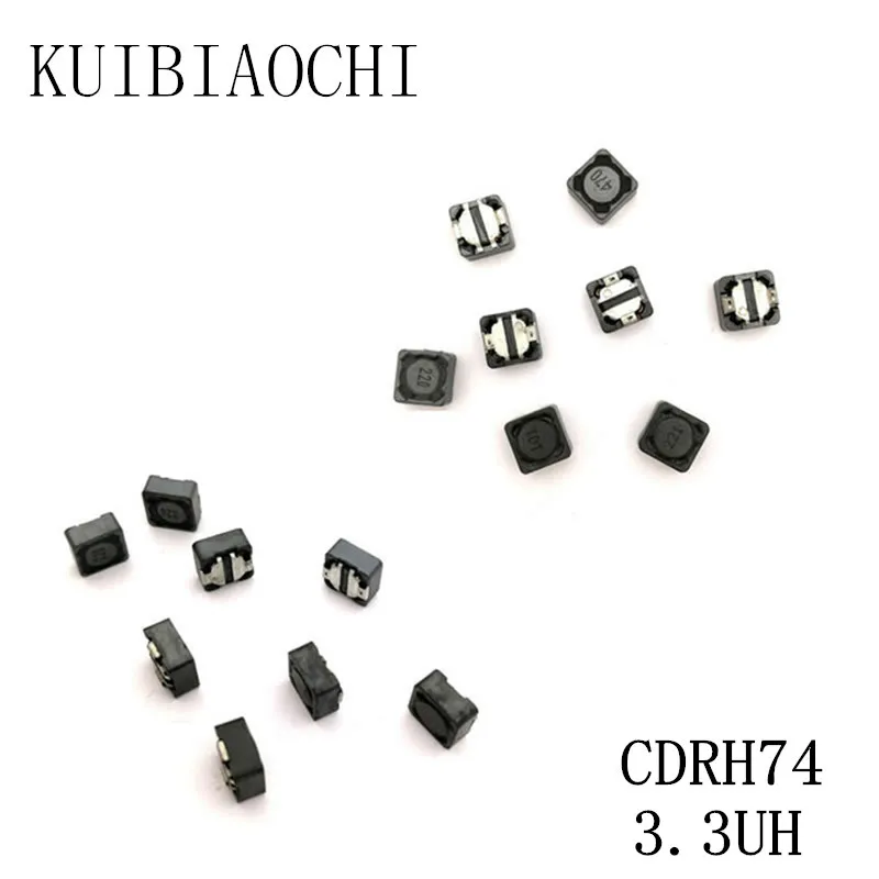 

10 шт./лот SMD силовой индуктор CDRH74 3,3 мкГн 3R3 7*7*4 мм, экранированный обмоточный индуктор