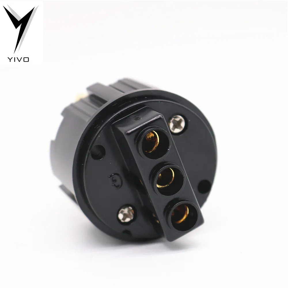 YIVO аудио Hi end HIFI углеродное волокно позолоченный Чистая медь переменного тока