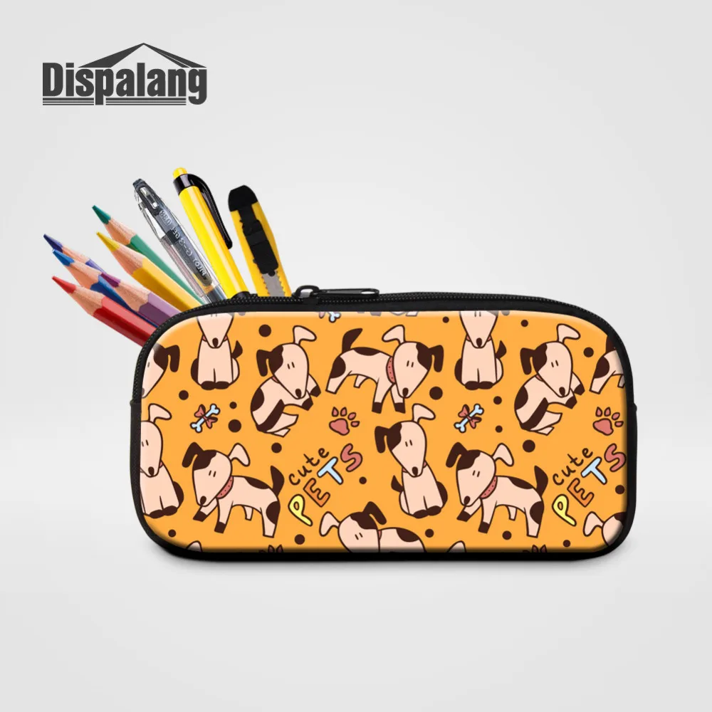 

Dispalang Pen Case Womens Make Up Bags Cute Pets Animal Print Pencil Bag Zipper Case for Pens Children Office School Supplies