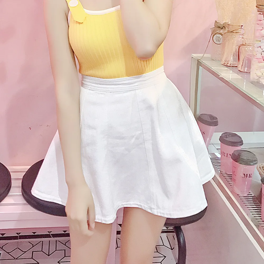 Платье принцессы Милая юбка для девочек-подростков сезон весна-лето джинсовые