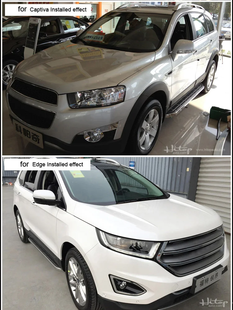 Горячая нагрузка король шаг в сторону Бар бег доска для ASX RVR EDGE Volkswagen Tiguan Touareg Captiva QX60 Cherokee, утолщенный материал