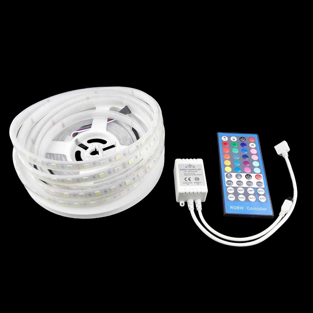 Светодиодная лента 5050 RGBW RGWW с 40 кнопочным контроллером DC12V водонепроницаемые 300