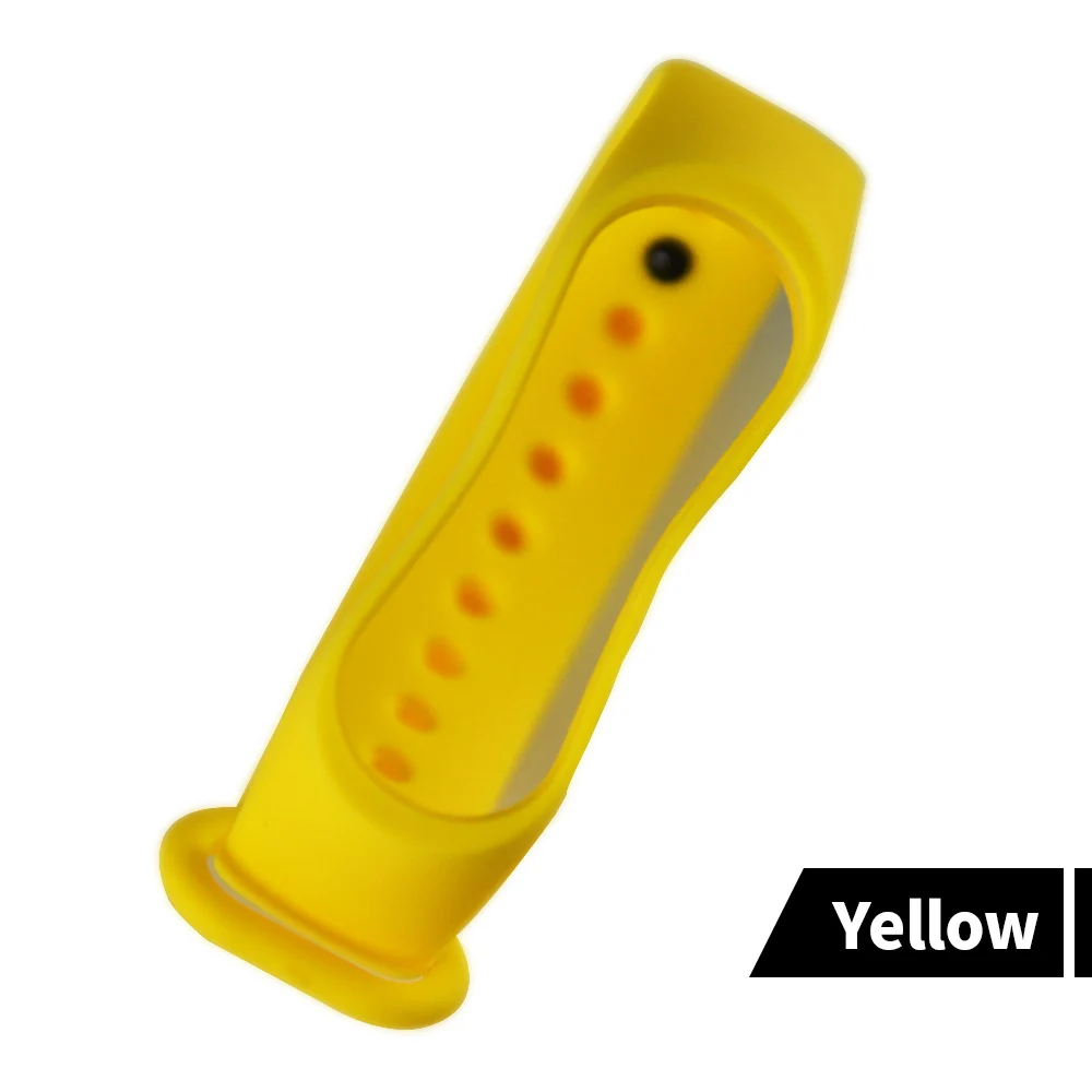 yellow Новое поступление спортивный силиконовый ремешок мягкий портативный сменный Браслет с защитой от падения Чехол для Xiaomi Mi 4 3 - Цвет ремешка: yellow