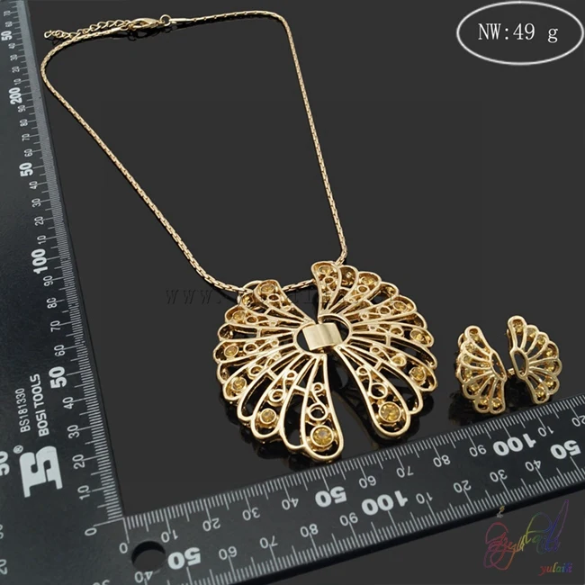 Yulaili 2017 New Model Indian Bridal Fashion Gold Color Plated High Quality Trendy Round Design Cubic Zircon Ladie Jewellery Set | Украшения