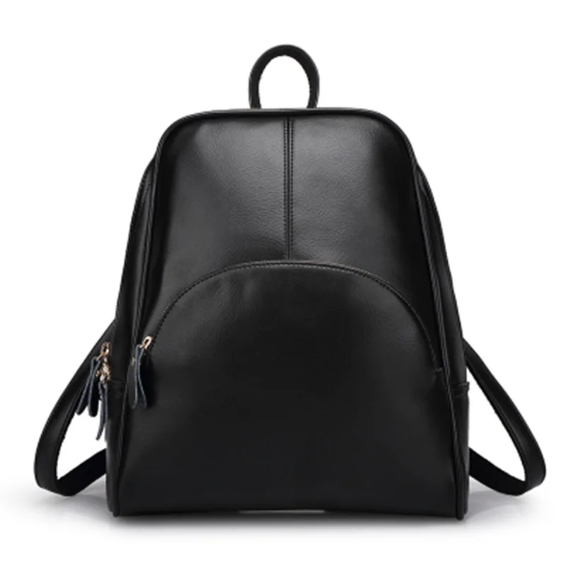 

Black School Supplies Backpack Female PU Leather Backpack Japanese Street Bag Women's School Bag for Adolescent Girls Backpacks