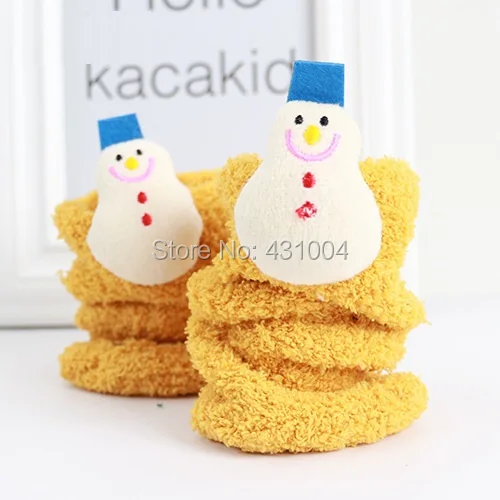 Kacakid/зимние детские коралловые бархатные носки для маленьких девочек, рождественские нескользящие носки с героями мультфильмов детские плотные носки для сна,# 403ssy
