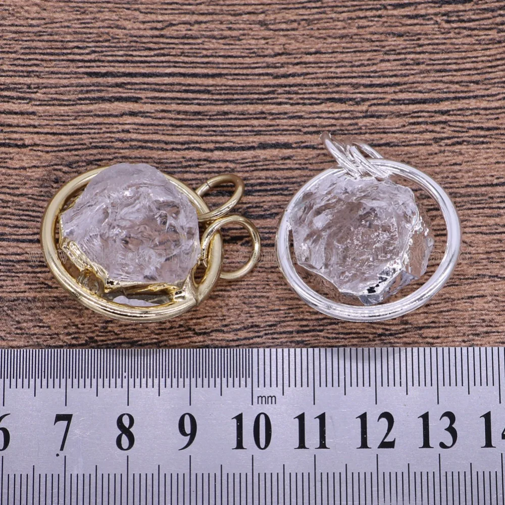 10 шт. оптовая продажа пользовательских druzy кулон кристалл натурального кварца