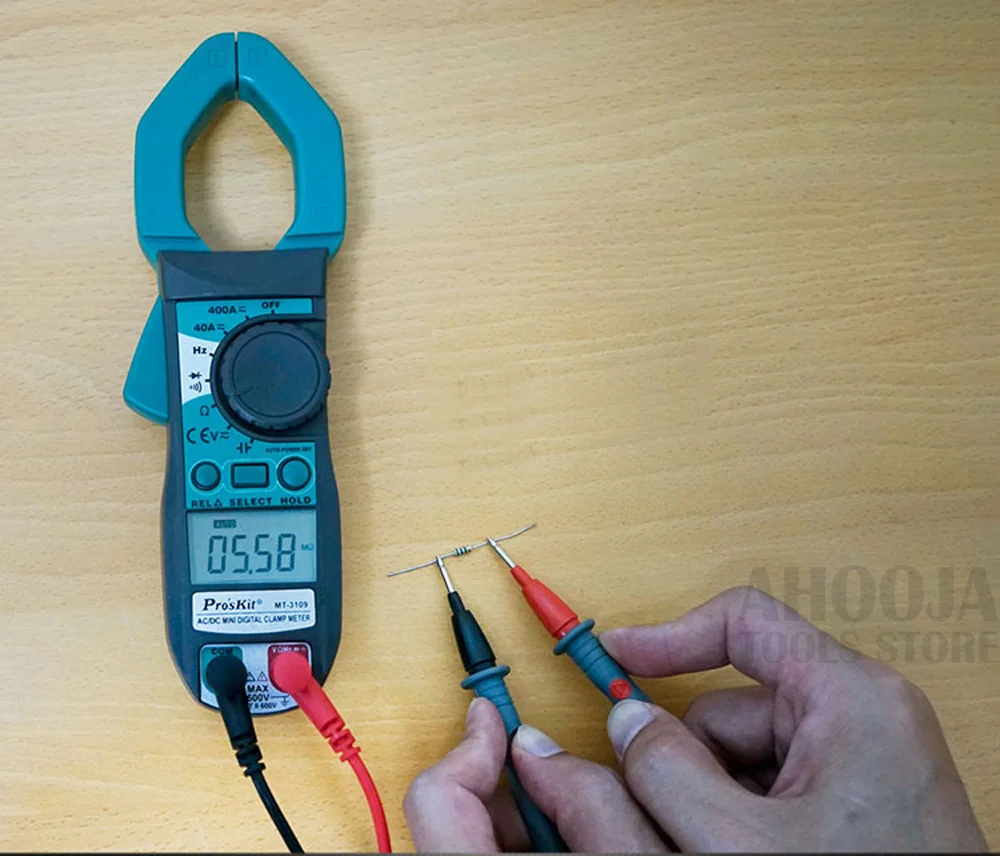 ProsKit MT-3109 AC DC ток цифровой клещи мультиметр Частота тока Емкость тестовый метр электрик ручные инструменты