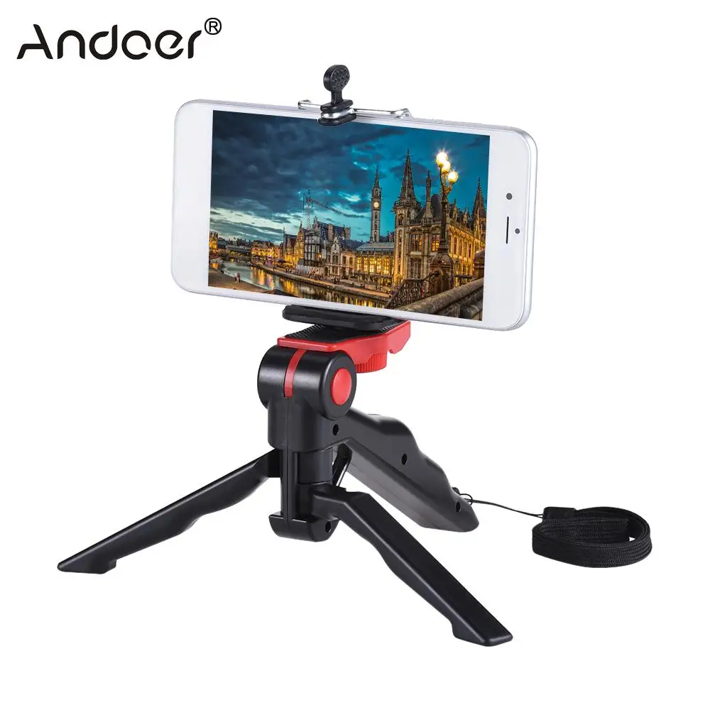 Мини штатив Andoer держатель с зажимом для смартфона iPhone Samsung Galaxy|mini tripod stand|tripod standmini