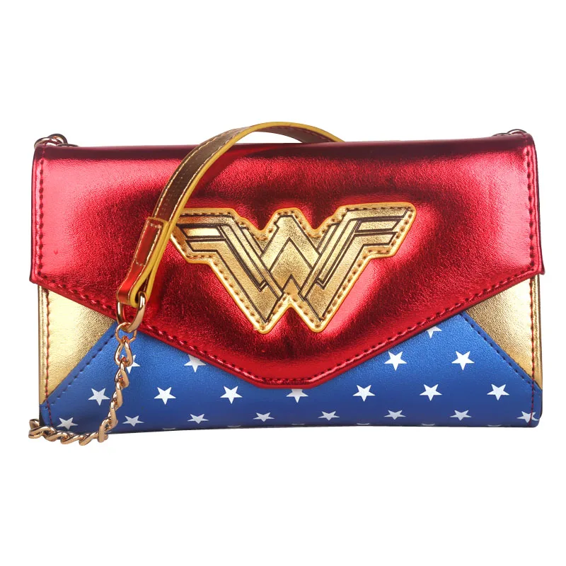 Модная женская сумка Wonder Woman, сумка через плечо, вечерние сумки для женщин, Новинка - Цвет: WM-01