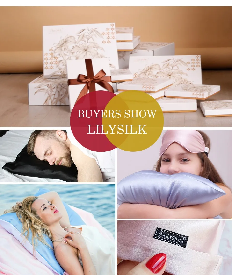 Lilysilk Двустронняя наволочка на подушку шелк- хлопок Чехол для подушки 11 цветов 22 Momme