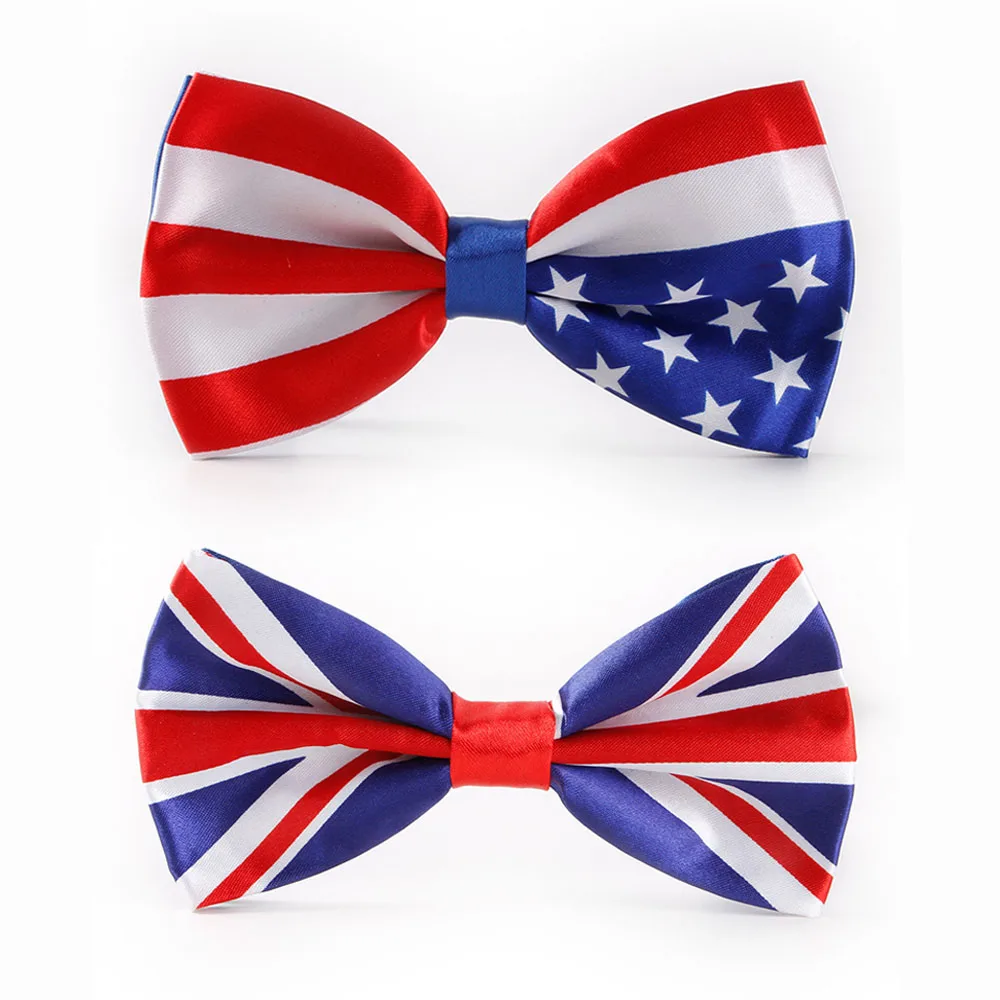 1 шт. модный мужской костюм бабочка для вечерние Флаг Великобритании/США Союза