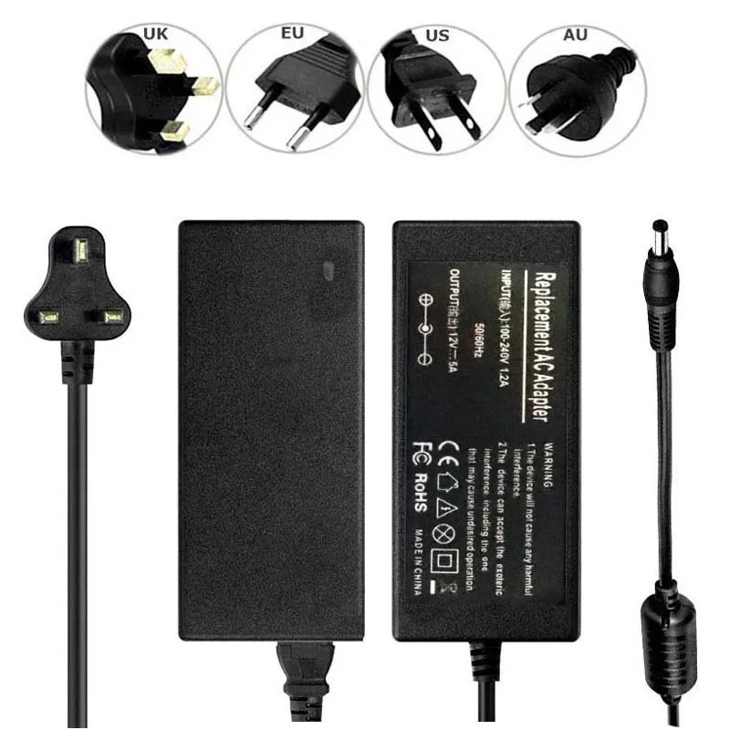 12 V 5A 60 w адаптер для ЖК-монитора блок питания acer BenQ AOC 5 5*2 мм | Компьютеры и офис