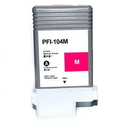 1 упак. PFI 104 пурпурными чернилами с 130 мл полная для Canon IPF 500 510 600 610 700 710 чипом|ink for