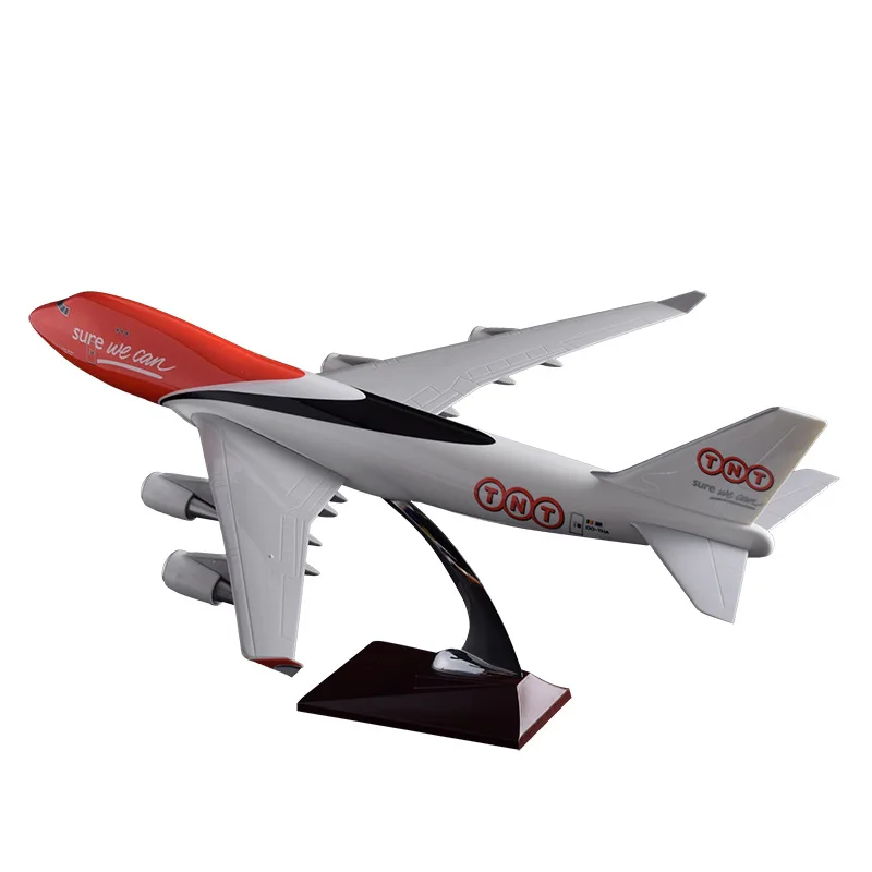 Модель самолета из смолы 47 см модель Боинг 747 TNT Express Airlines B747 дыхательных путей