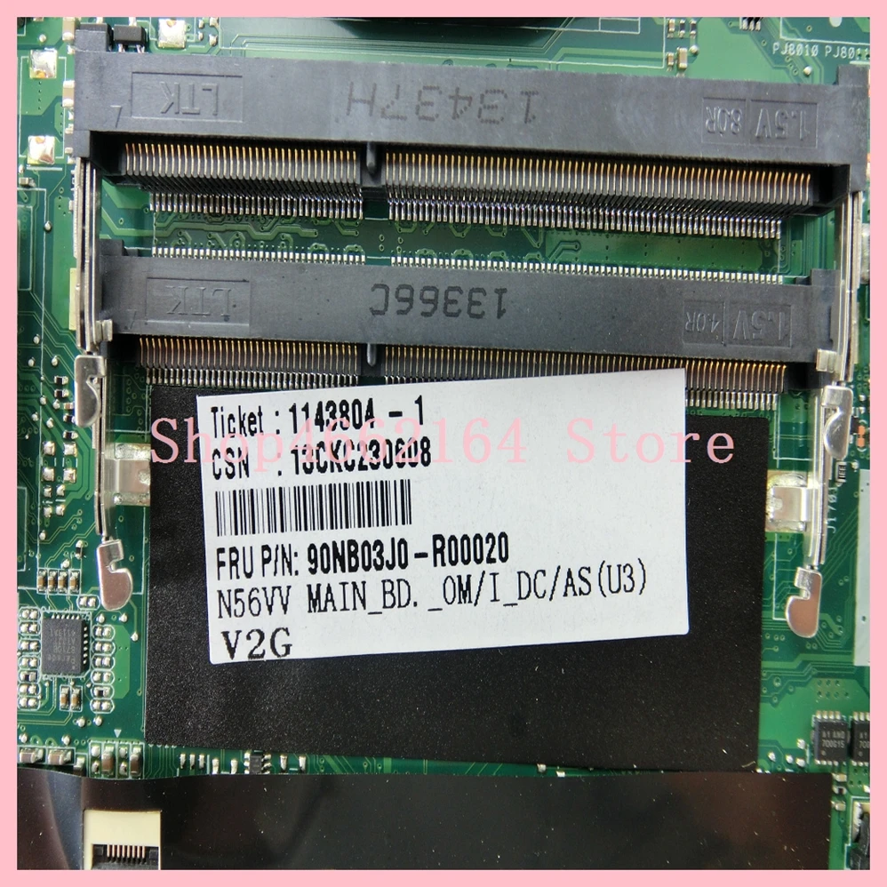 N56VV Mainboard GT750M 2GB REV 2.0 PGA989 For ASUS N56VM N56VJ N56VZ N56VB Laptop motherboard Test OK | Компьютеры и офис