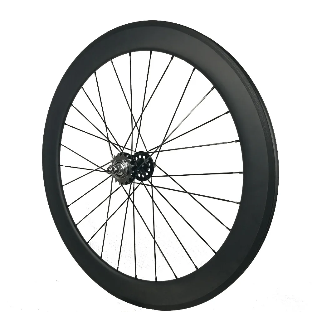 High quality 23mm width U-Shape 60mm tubular carbon track wheels quick deliery China made fixed gear&ampsingle speed wheel sets | Спорт и