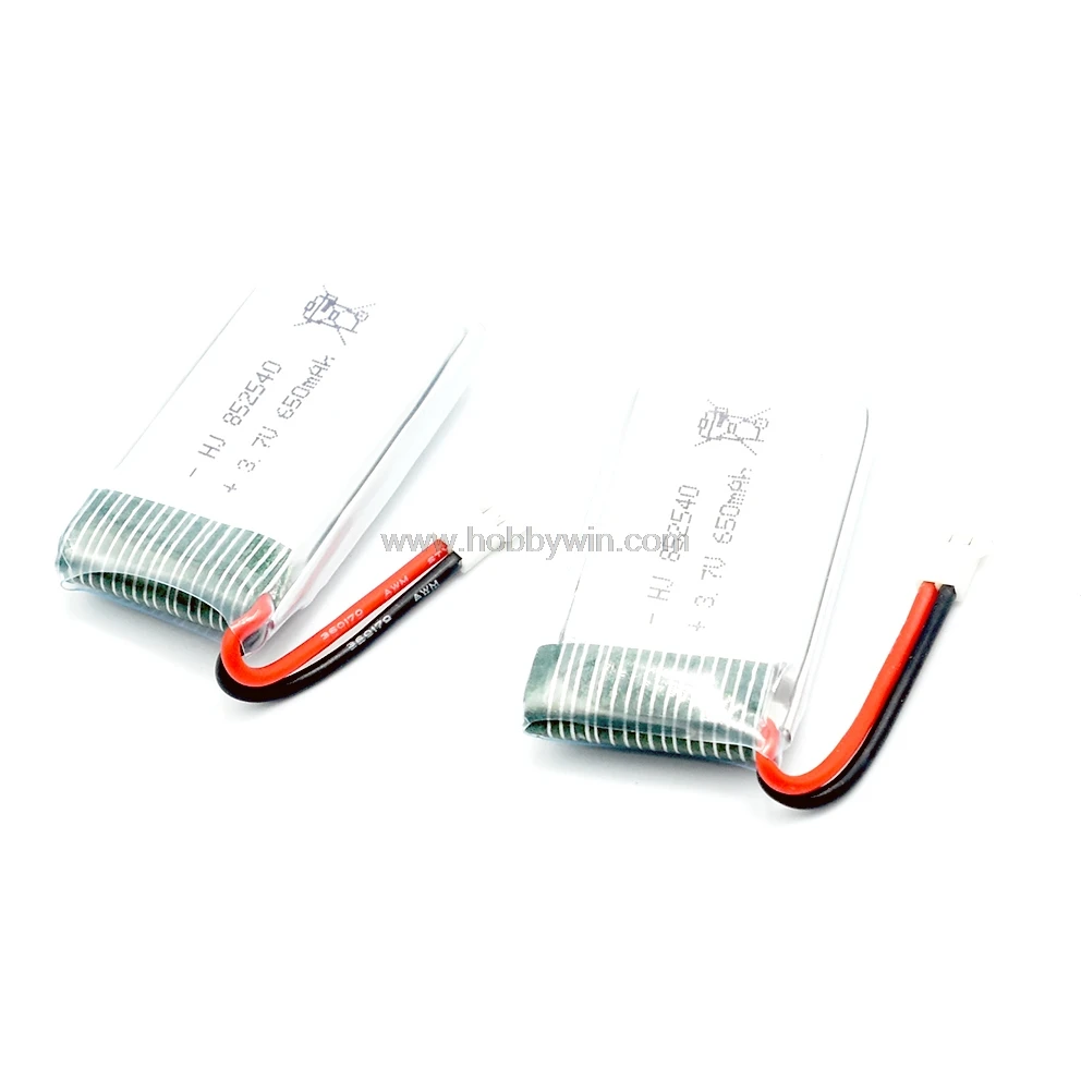 2 шт. 3 7 V 1S 650mAh 25C LiPO батарея MX2.0 2P разъем для мини FPV Дрон RC модель микро