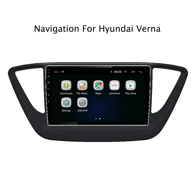 Ectwodvd 9 &quotAndroid 8 1 автомобильный dvd плеер gps навигация для hyundai Verna Радио