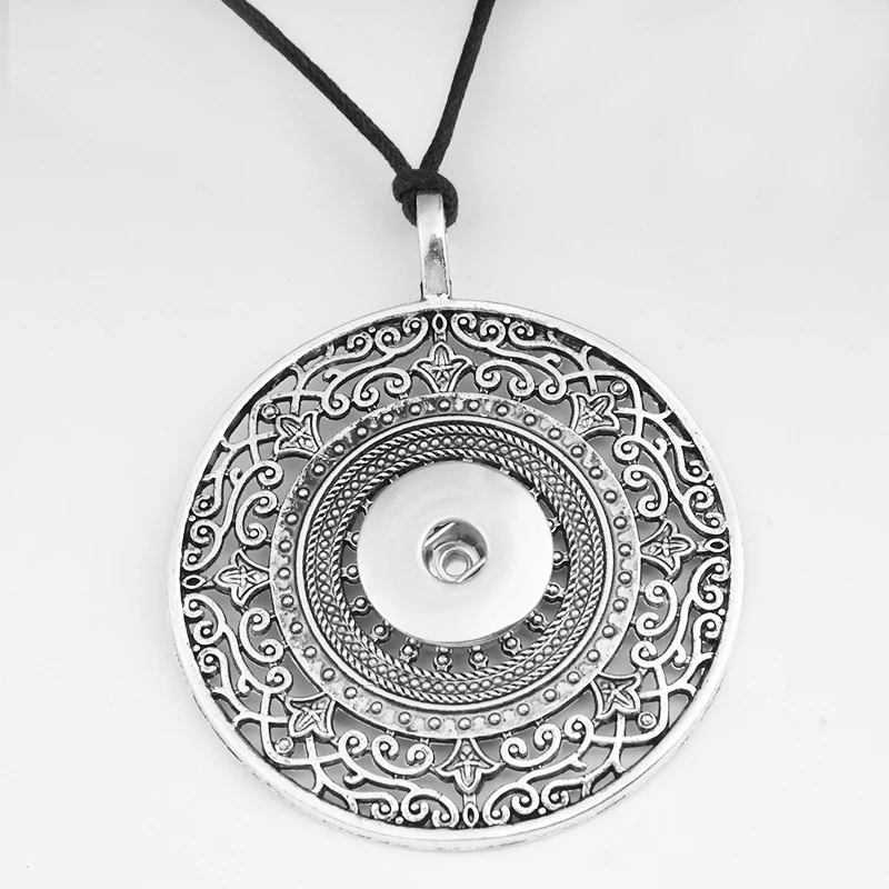 18mm snap Necklace Винтажный Крест Любовь цветок бабочка Сова DIY 18 мм Кнопка ювелирные изделия свитер цепь ожерелье NC6051 - Окраска металла: 18mm snap Necklace