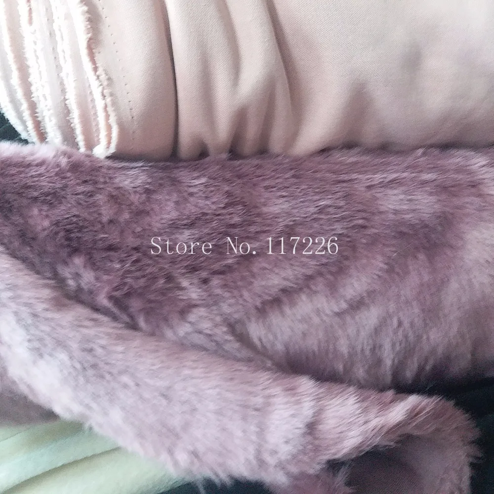 Heavyweight 5 yards long faux fox fur fabric for coat DIY Accessories top dyed melange fluffy JRB-65894 | Дом и сад