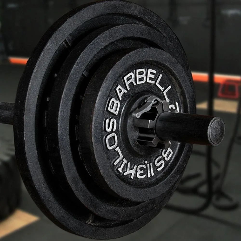 2 шт. Алюминиевая штанга дюйма для тяжелой атлетики воротник с замком