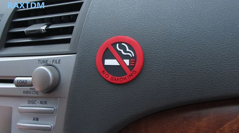 

car-styling No Smoking Logo for SsangYong Actyon Turismo Rodius Rexton Korando Kyron Musso Sports,Auto Accessories