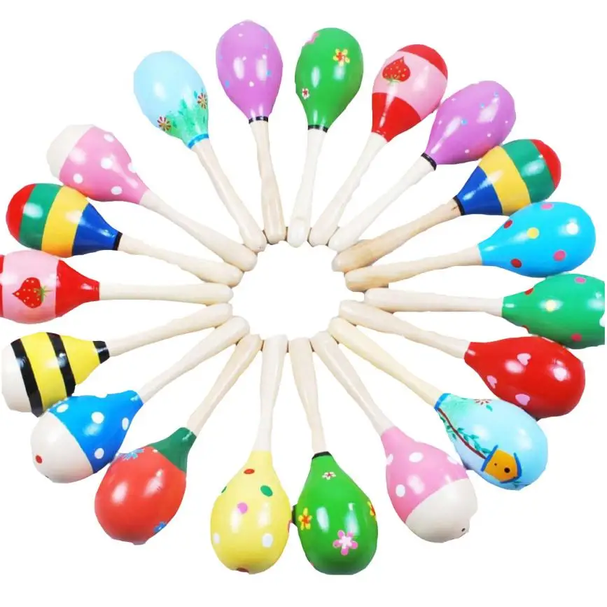 Высокое качество мини деревянный шар детские игрушки Ударные музыкальные