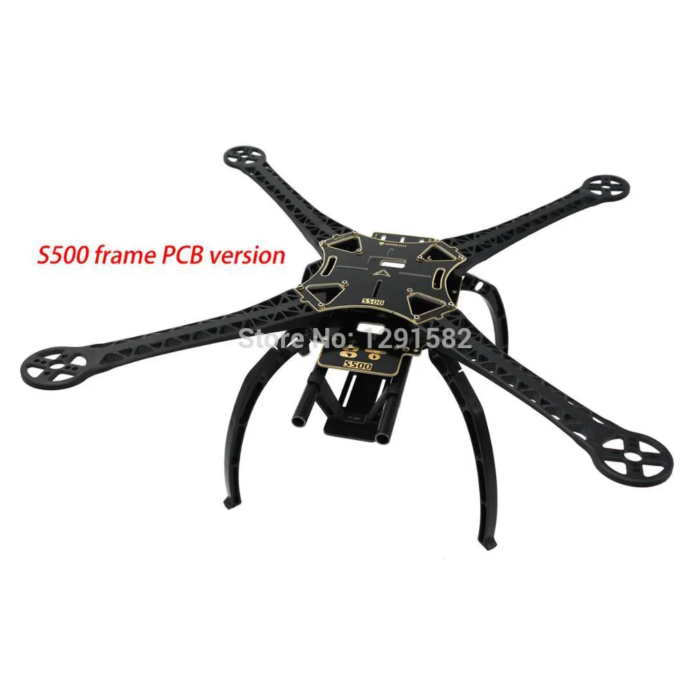 Choice 1 S500 500 мм Печатная плата версия четыре оси Qudcopter рама(F450 обновленная версия) с углеродное волокно/пластик шасси 1045 опора - Цвет: Choice 1