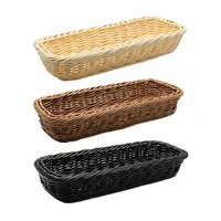 cutlery storage basket bread drain basket storage box picking up the basket with a cutter and fork