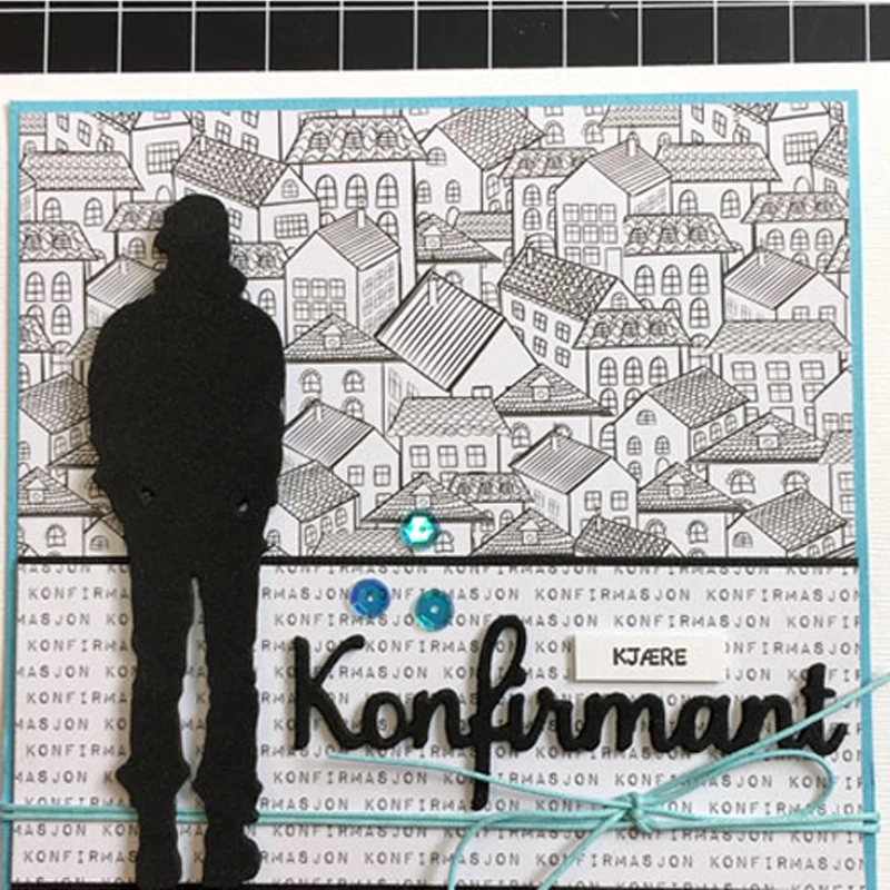Konfirmation Konfirman DIY режущие Штампы Алфавит украшения ручной работы тиснение трафарет