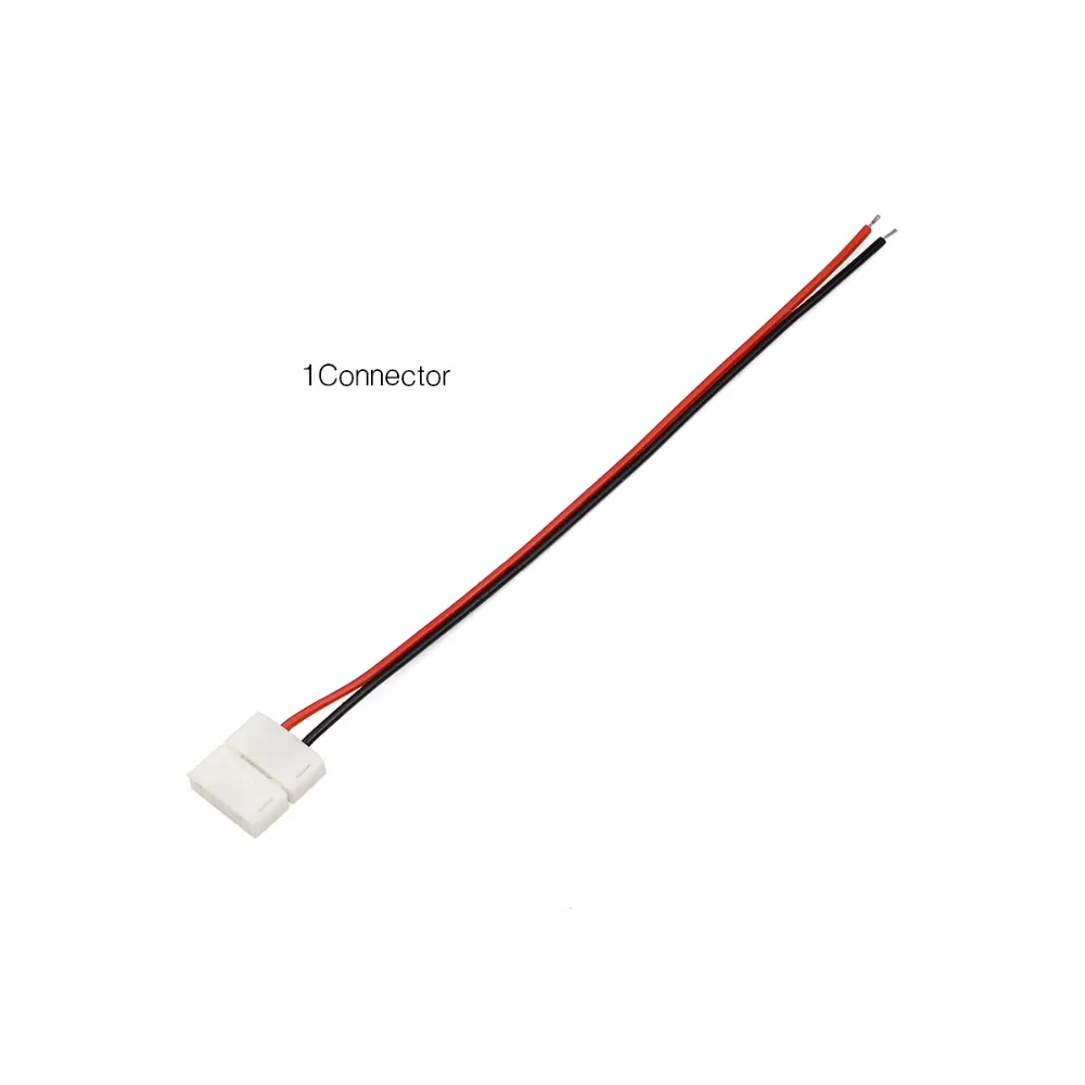 5 шт./лот Сварка светодиодные ленты Разъем 5050SMD 2pin 10 мм/2835 2pin 8 мм с проводными соединителями